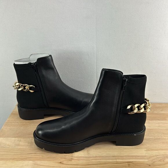 Nine West Talles Lug Sole Booties- Black- Size 8.5 M (Medium)- NIB - Picture 4 of 7